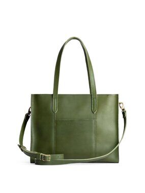 Large Lola Zipper Crossbody Tote in Pine